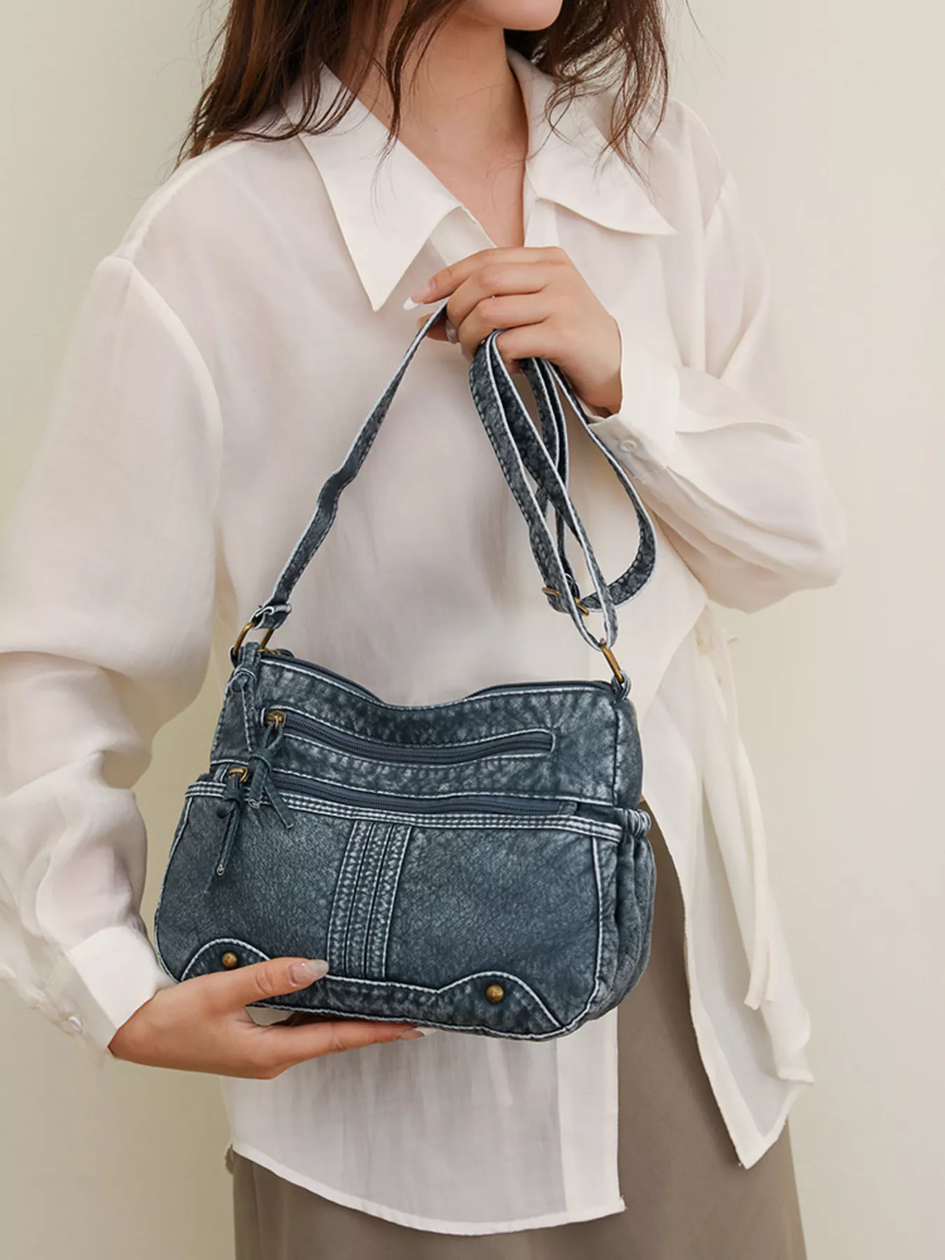 Multi-Pocket Crossbody Bag - Image 9