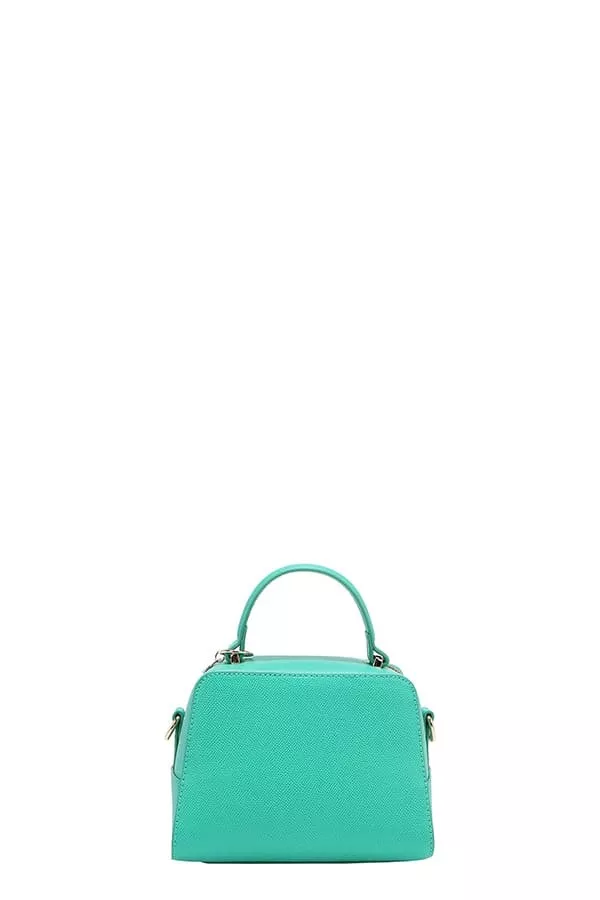 Nicole Lee USA Vegan Geometric Pattern Structured Handbag - Image 5
