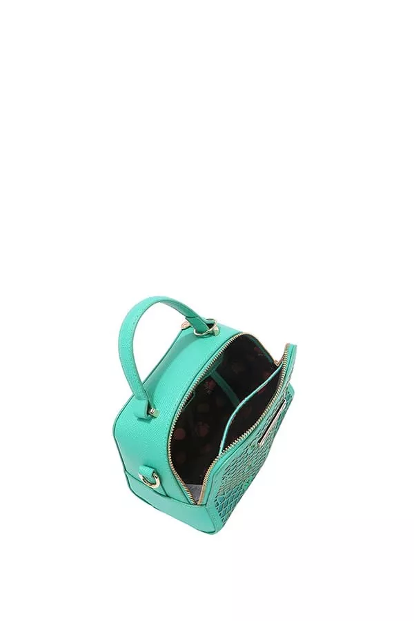 Nicole Lee USA Vegan Geometric Pattern Structured Handbag - Image 6