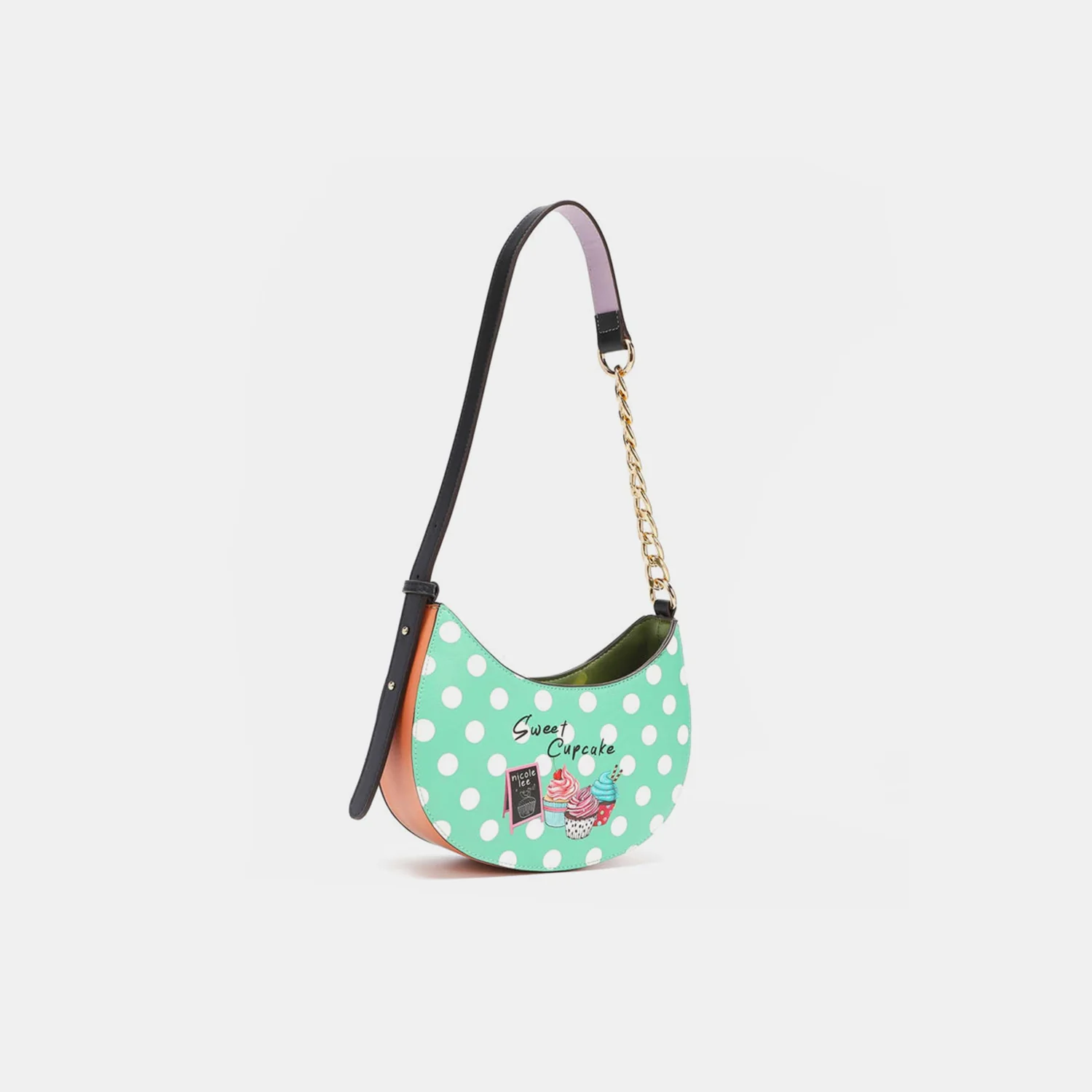Nicole Lee USA Vegan Leather Polka Dot Shoulder Bag - Image 3