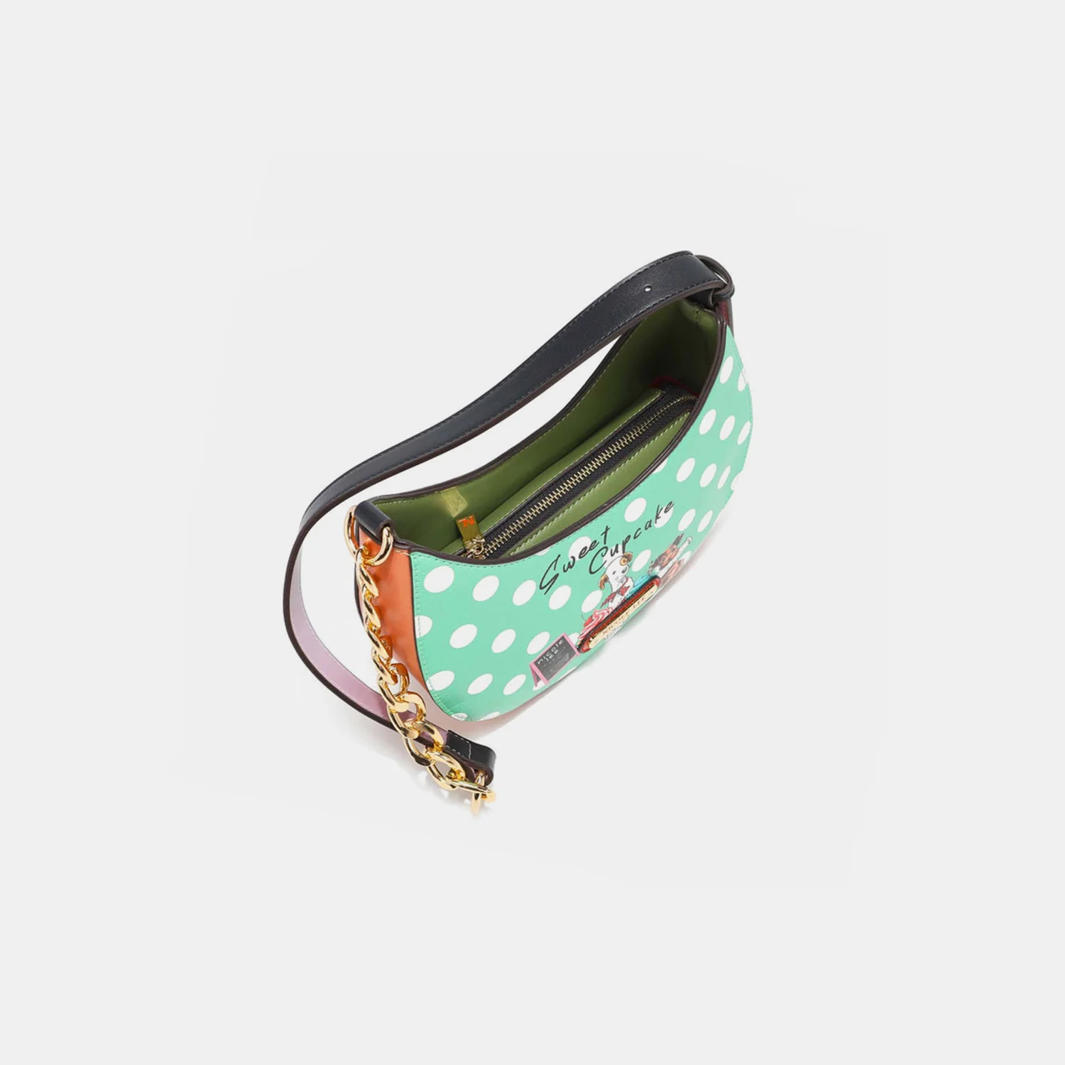 Nicole Lee USA Vegan Leather Polka Dot Shoulder Bag - Image 5