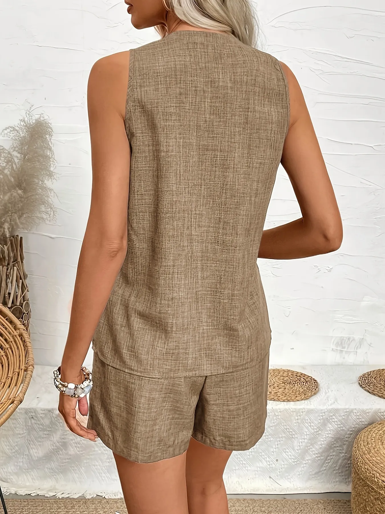 Notched Tank and Shorts Set - Image 5