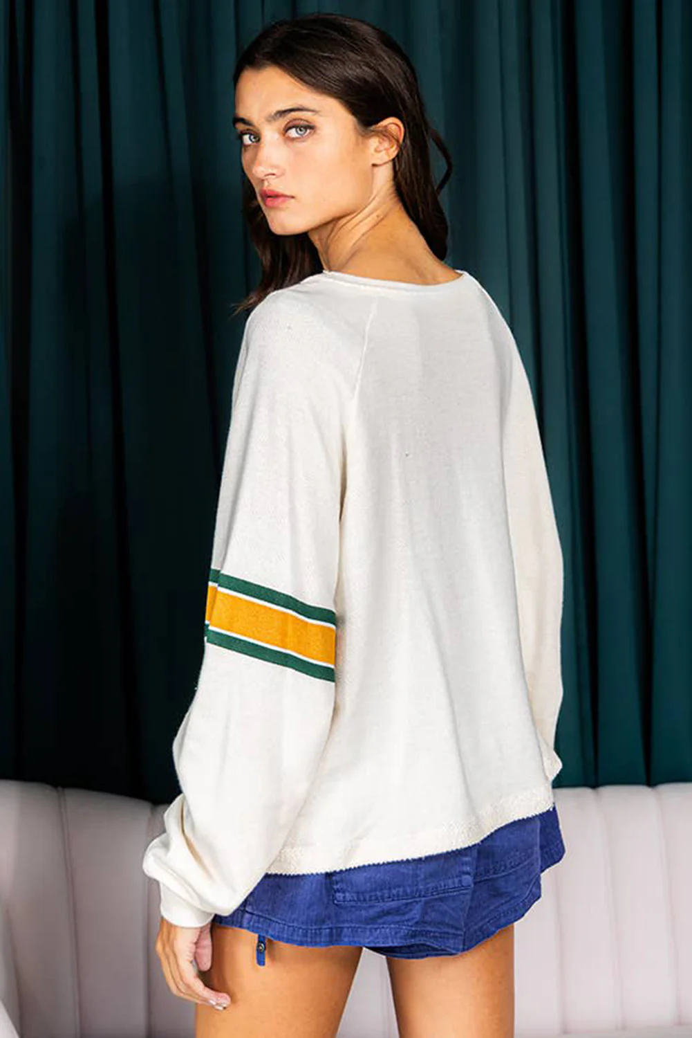Number 76 Round Neck Long Sleeve Top - Image 6