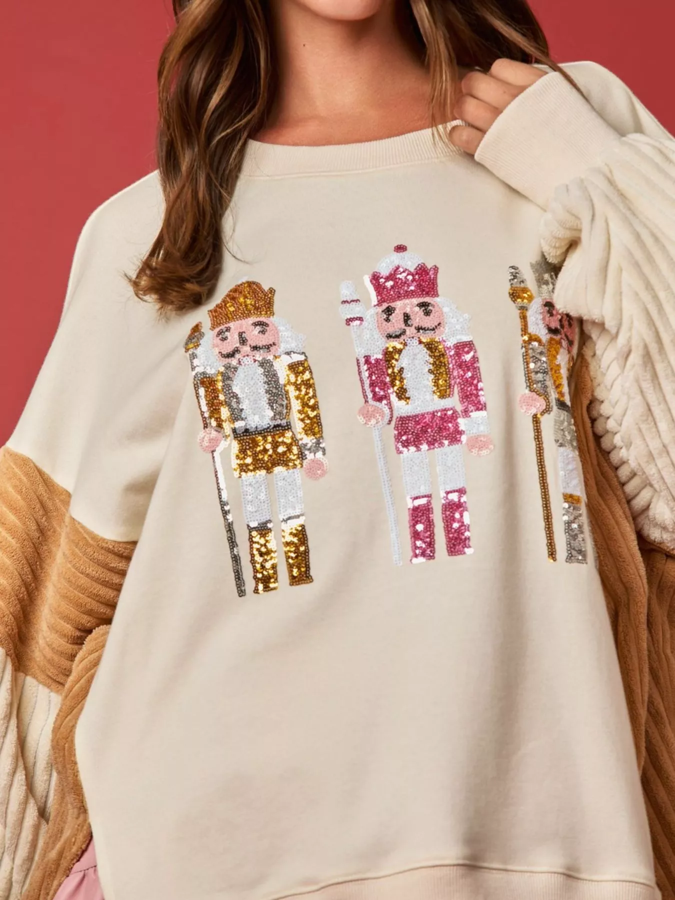 Nutcracker Long Sleeve Sweatshirt with Side Slit - Image 17
