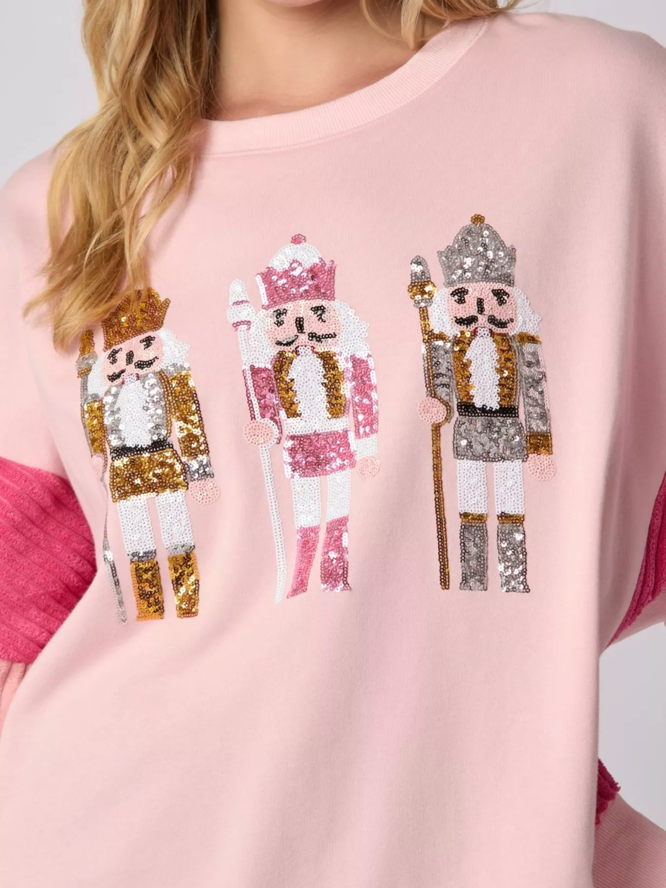 Nutcracker Long Sleeve Sweatshirt with Side Slit - Image 2