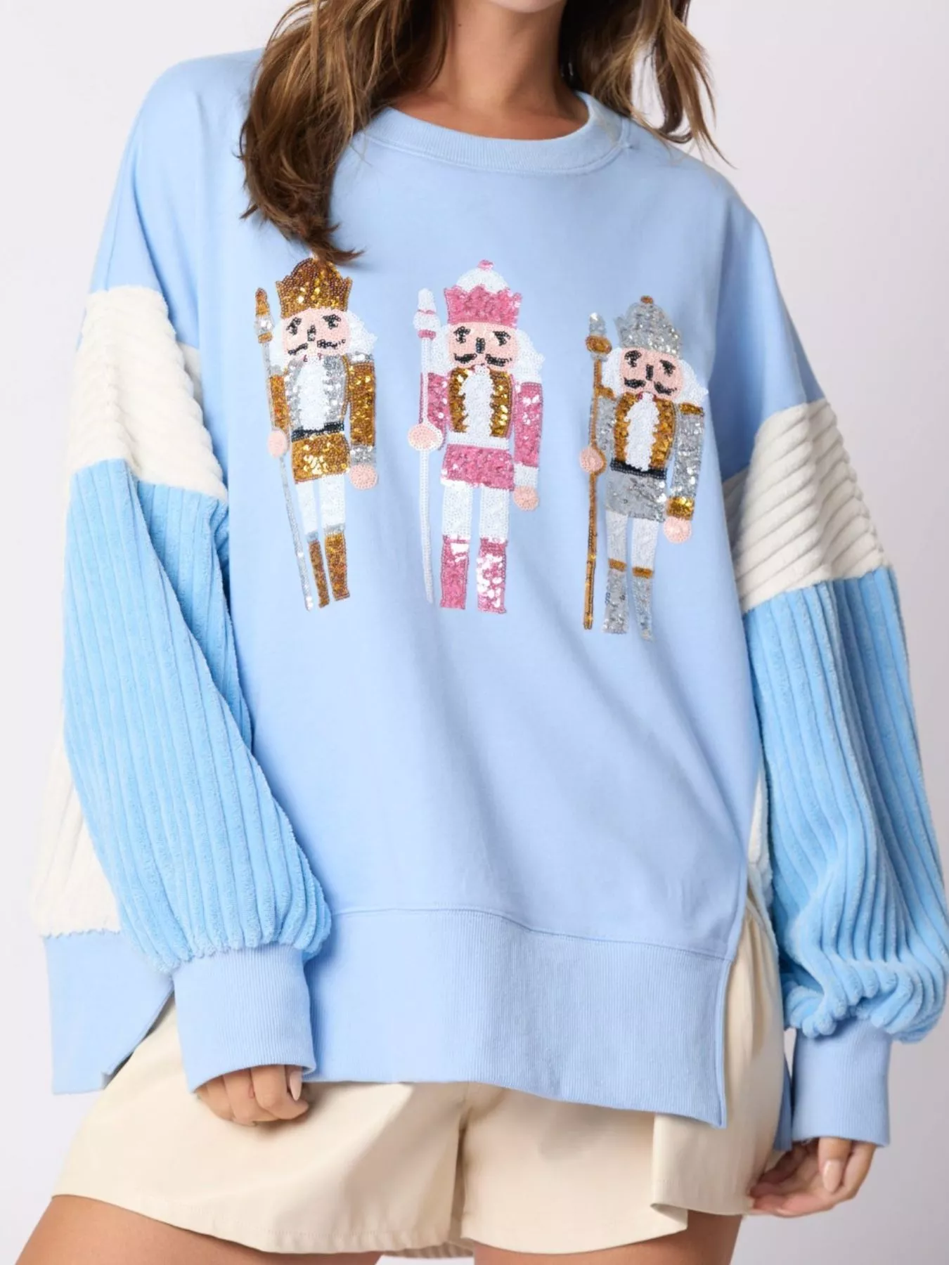 Nutcracker Long Sleeve Sweatshirt with Side Slit - Image 22