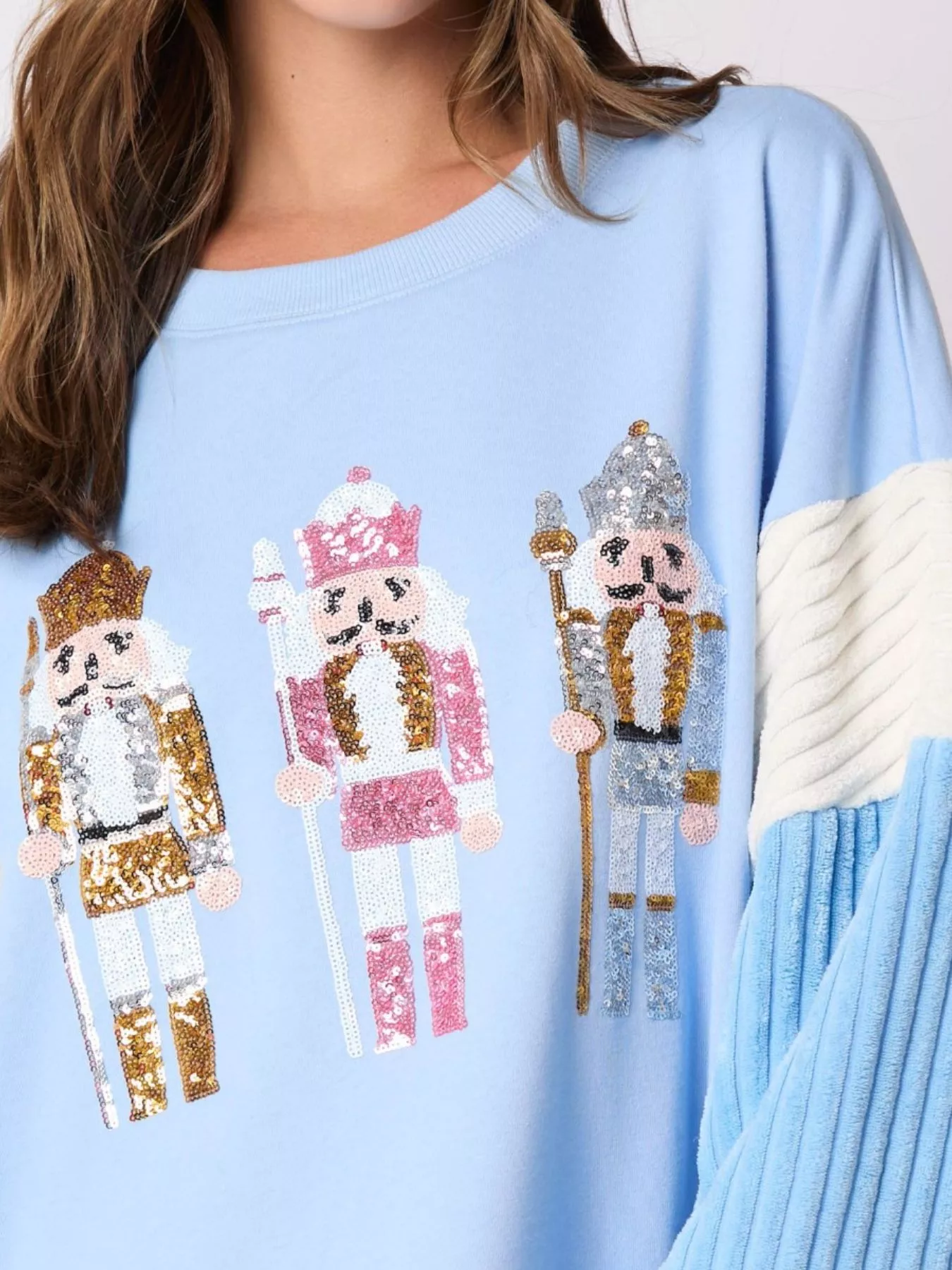 Nutcracker Long Sleeve Sweatshirt with Side Slit - Image 24