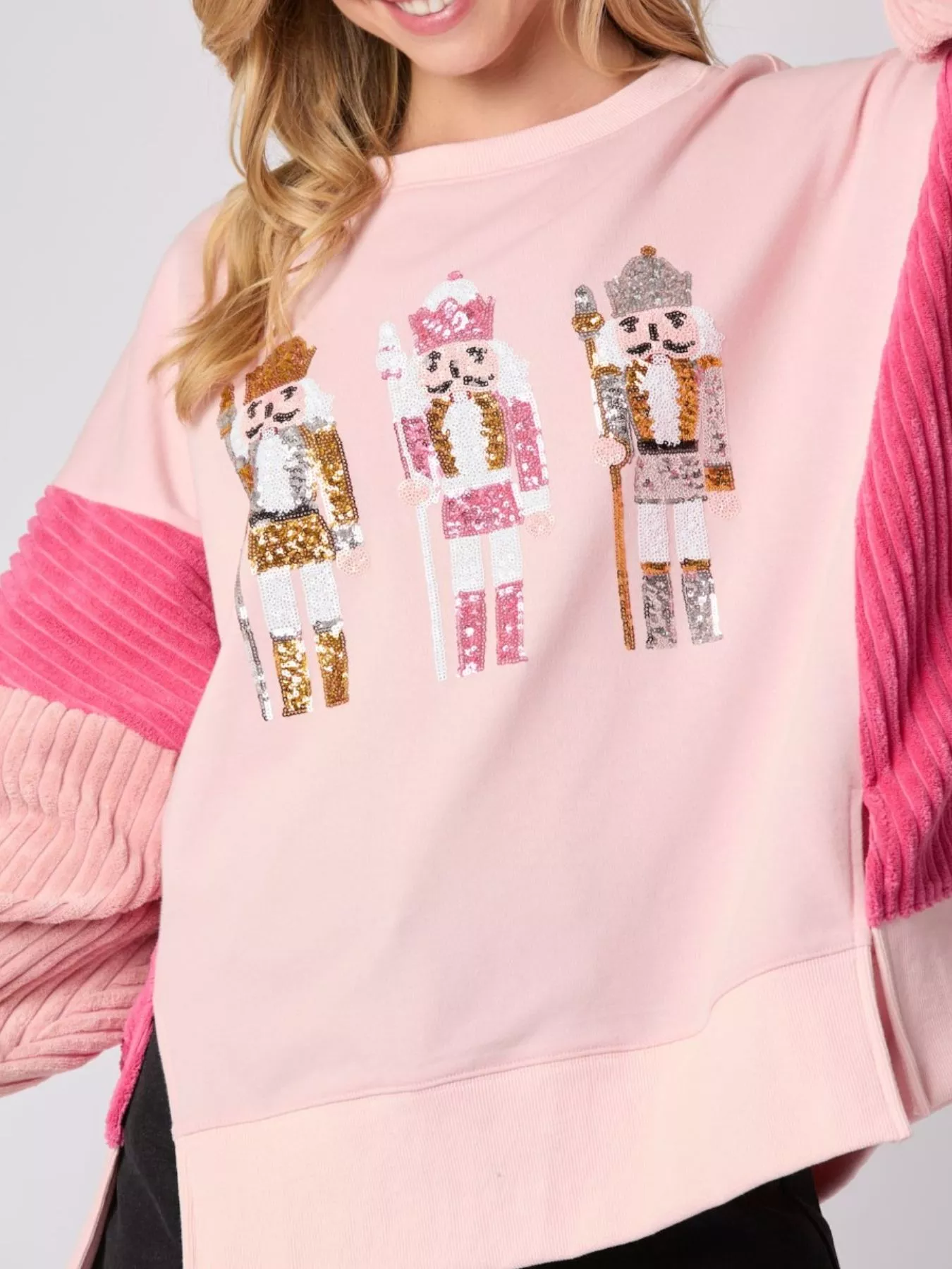 Nutcracker Long Sleeve Sweatshirt with Side Slit - Image 5