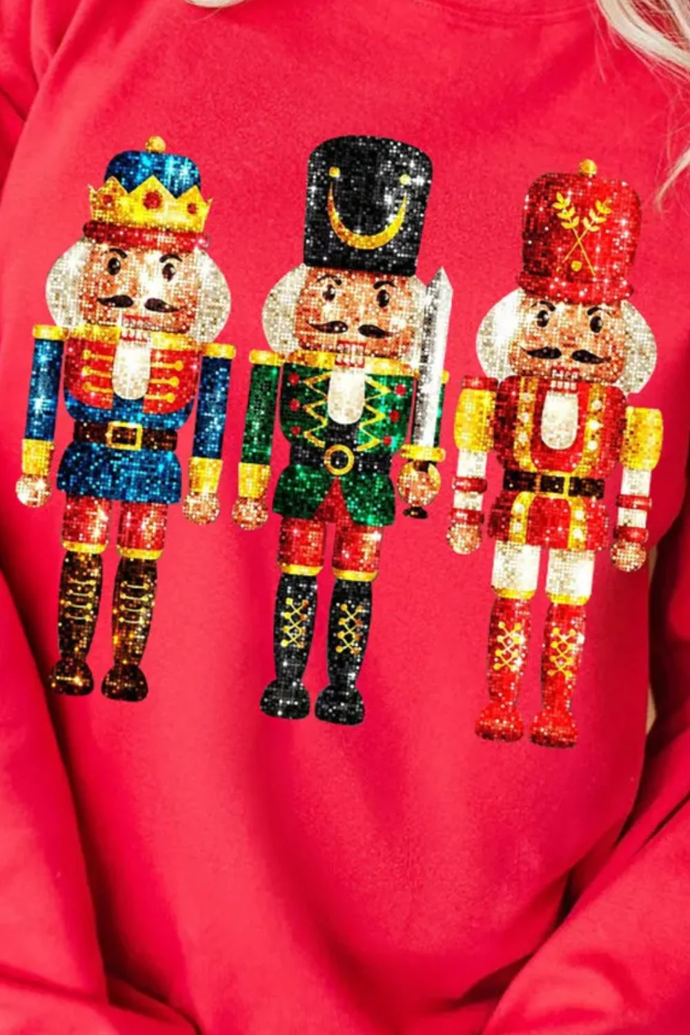 Nutcracker Round Neck Long Sleeve Sweatshirt - Image 3