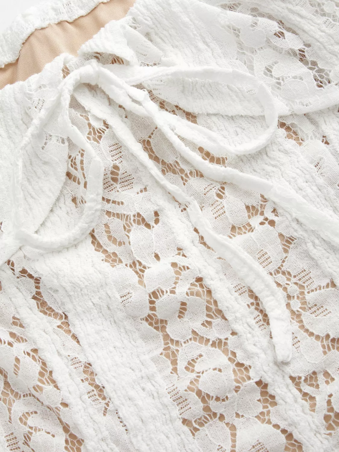Off-Shoulder Lace Top with Bell Sleeves - Image 4