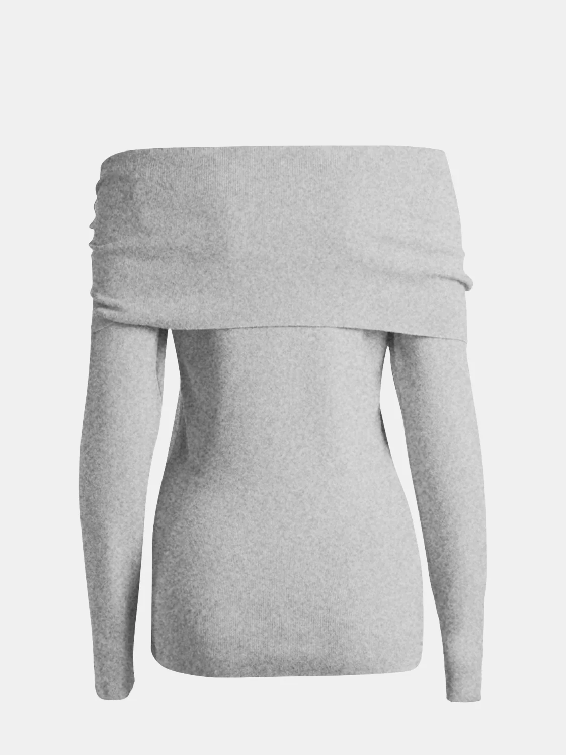 Off-Shoulder Long Sleeve Sweater - Image 14