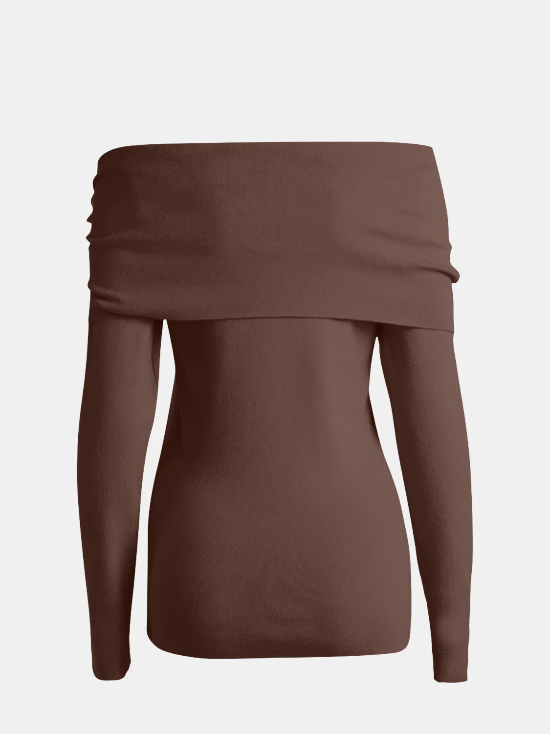 Off-Shoulder Long Sleeve Sweater - Image 8