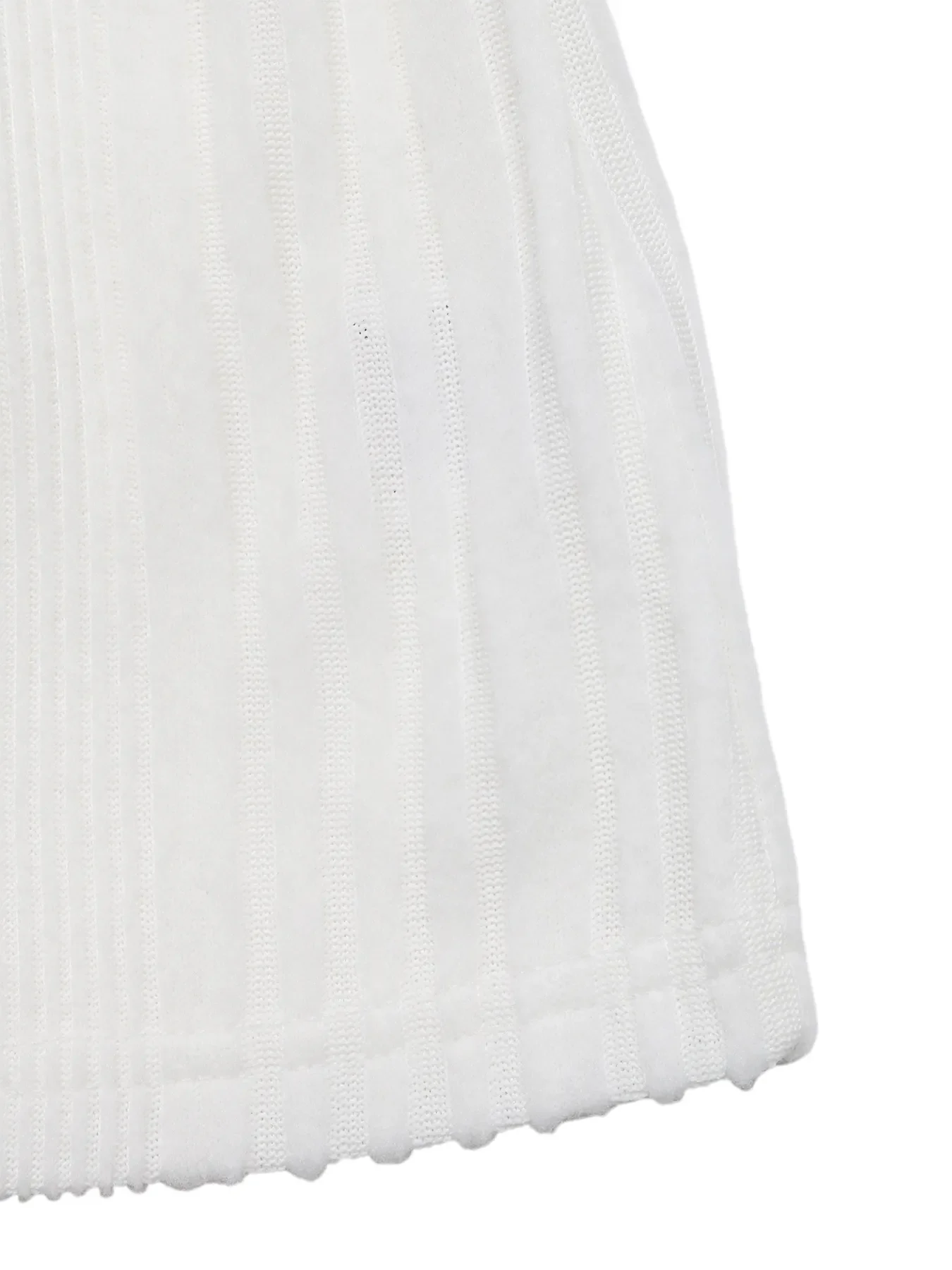 Off-Shoulder Ribbed Knit Top - Image 11