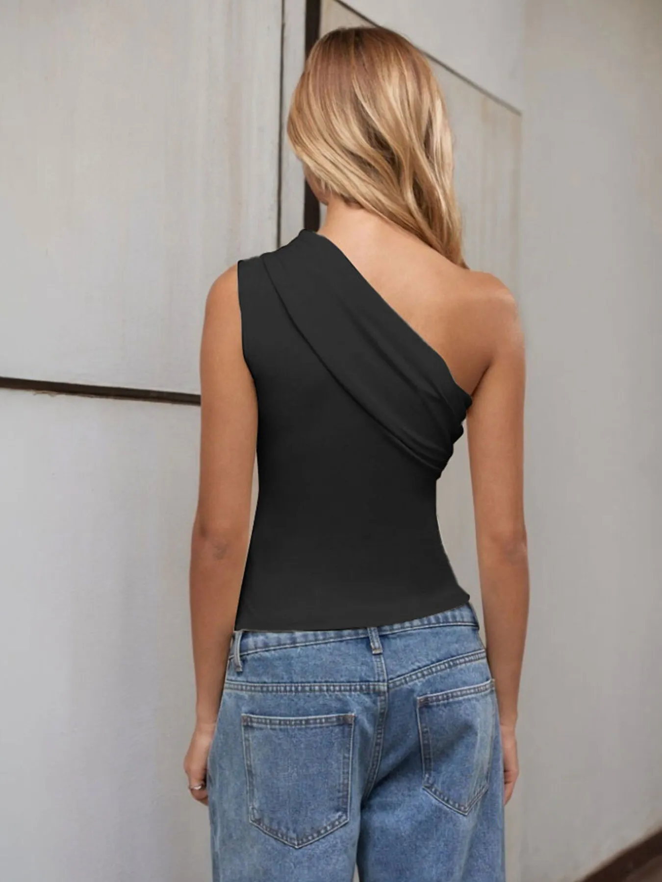 One-Shoulder Tank Top - Image 14
