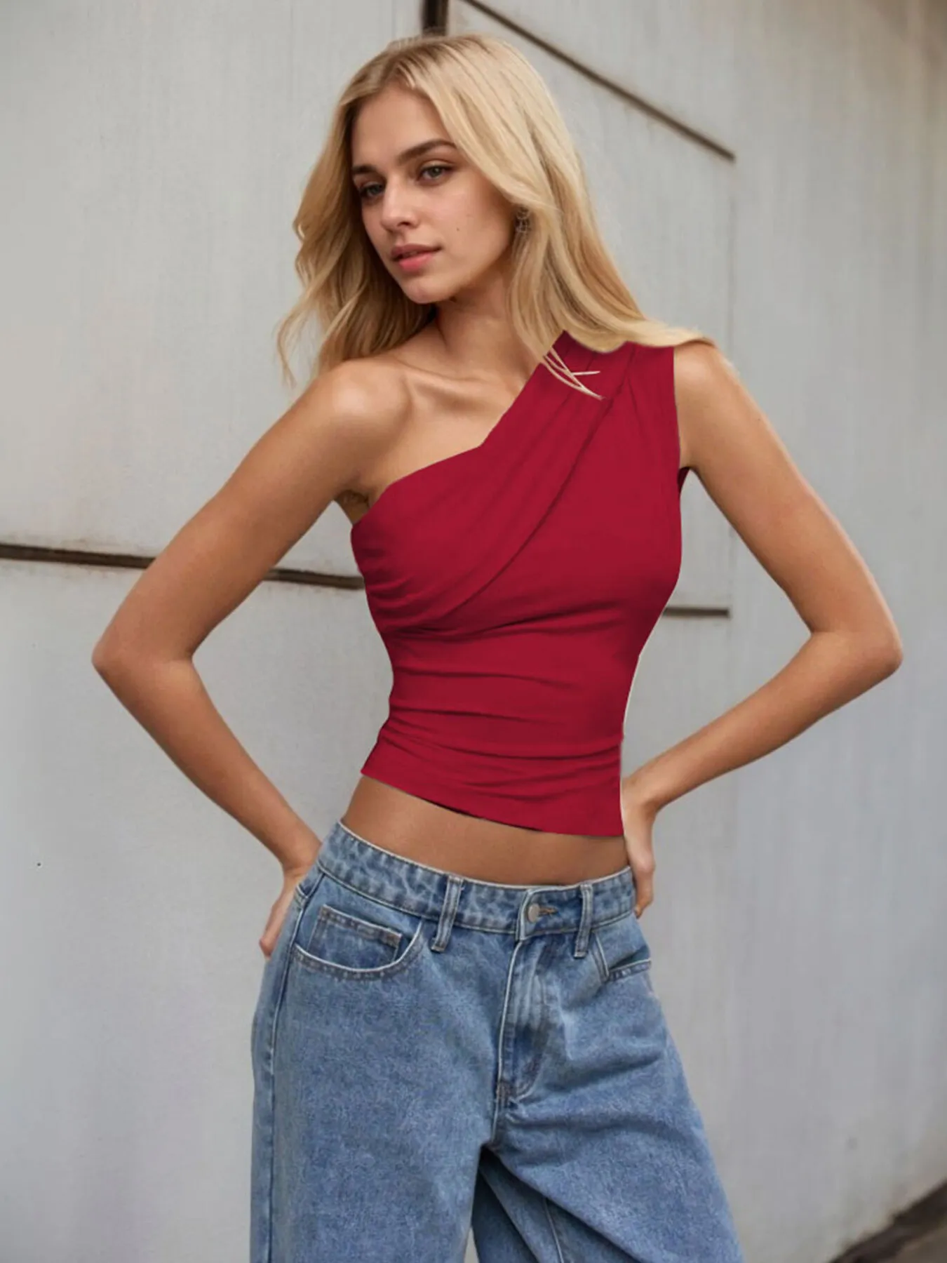 One-Shoulder Tank Top - Image 4