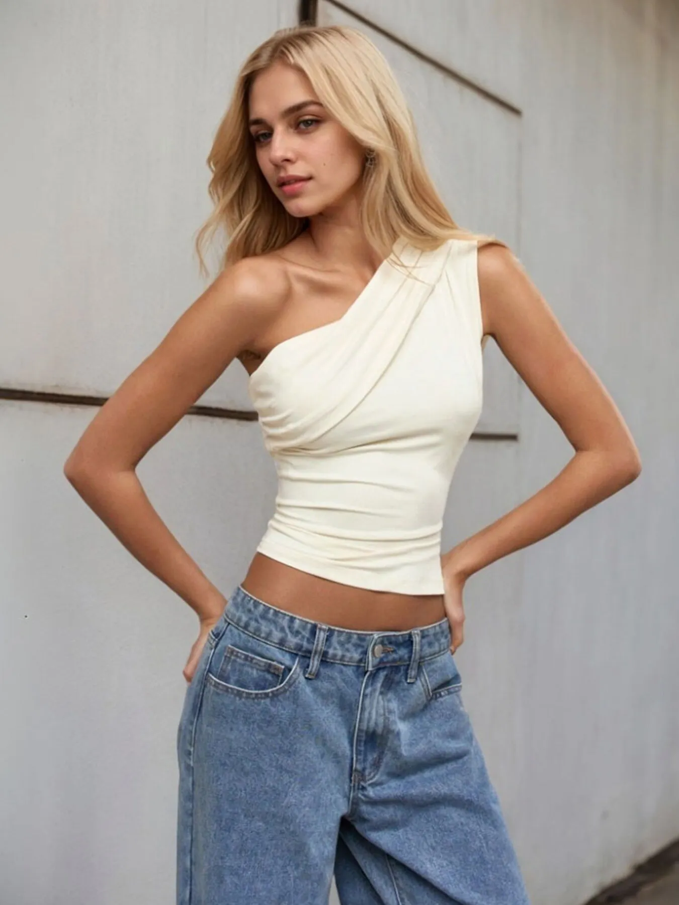 One-Shoulder Tank Top - Image 8