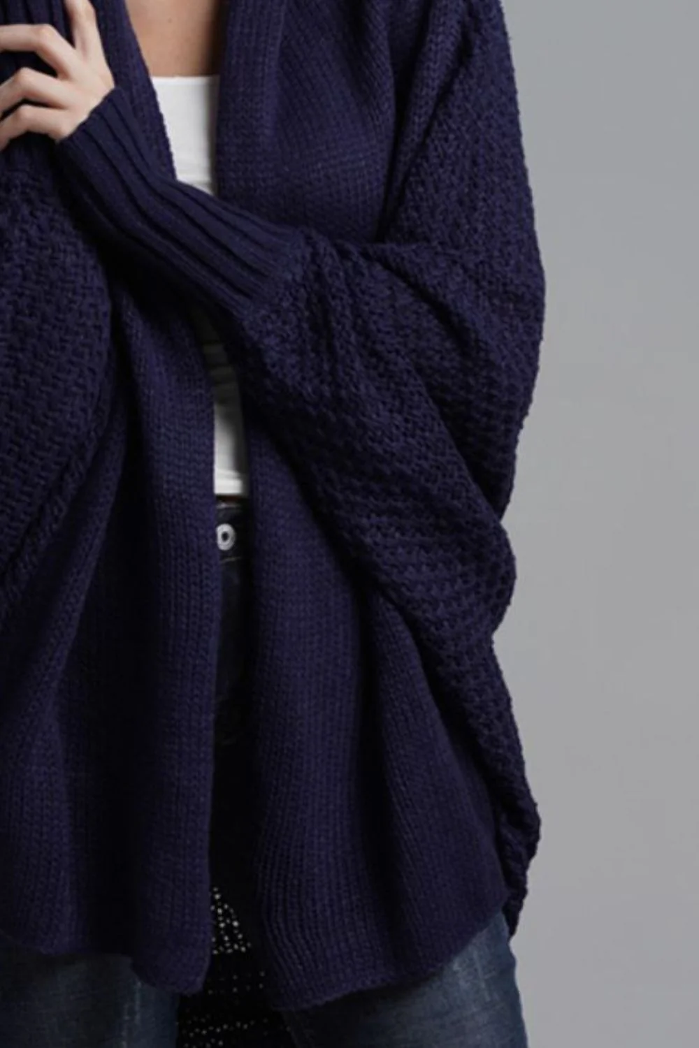 Open Front Batwing Sleeve Cardigan - Image 30