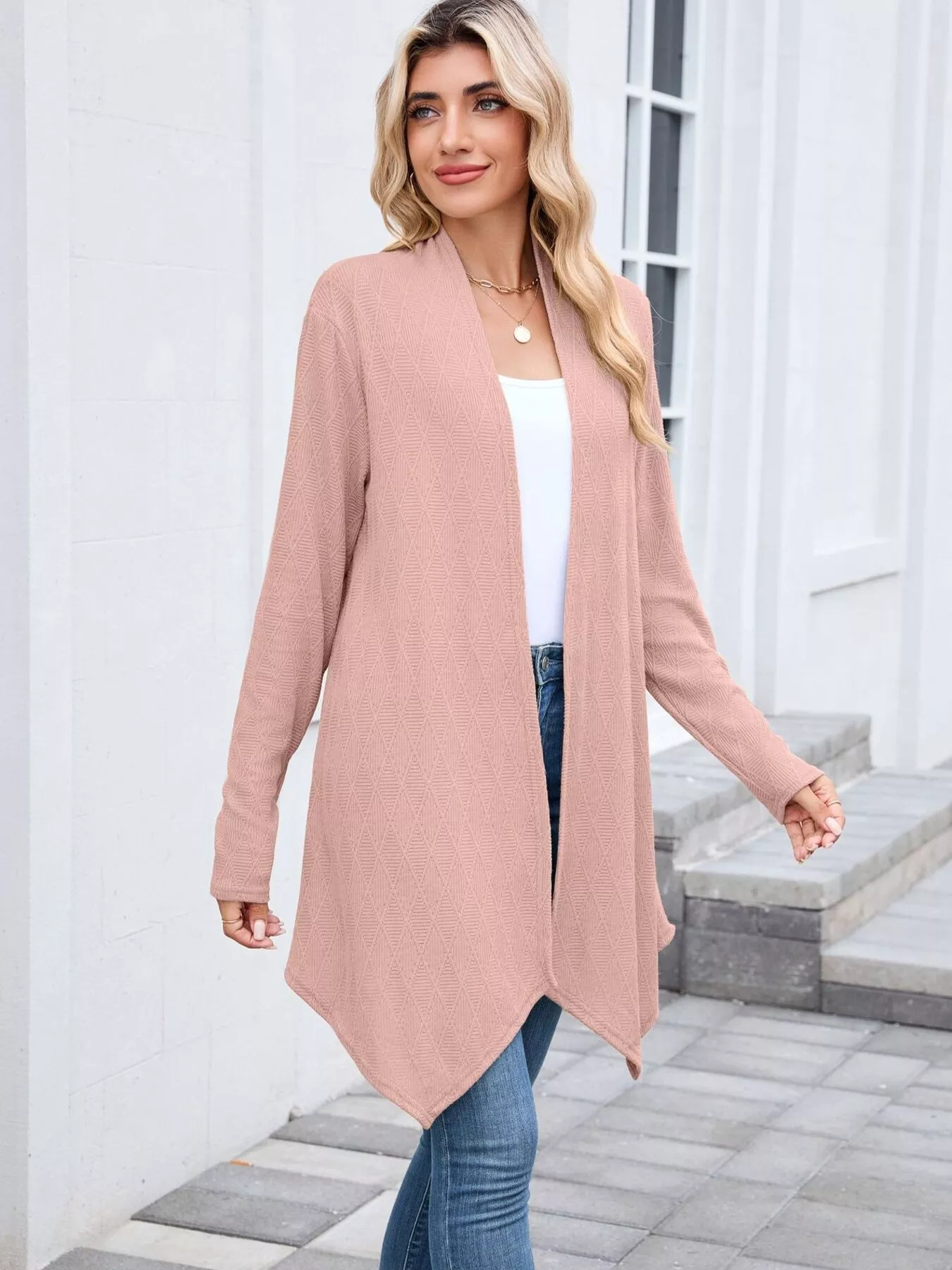 Open Front Long Cardigan - Image 23