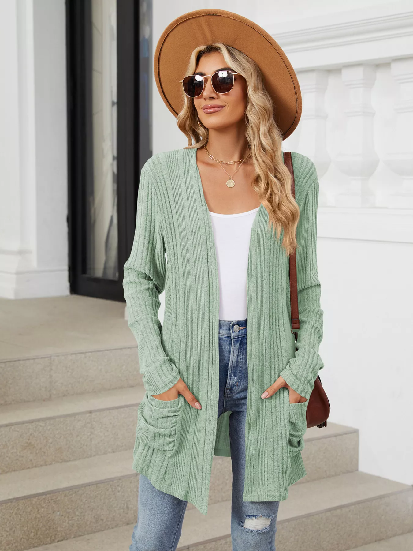 Open Front Long Cardigan - Image 28