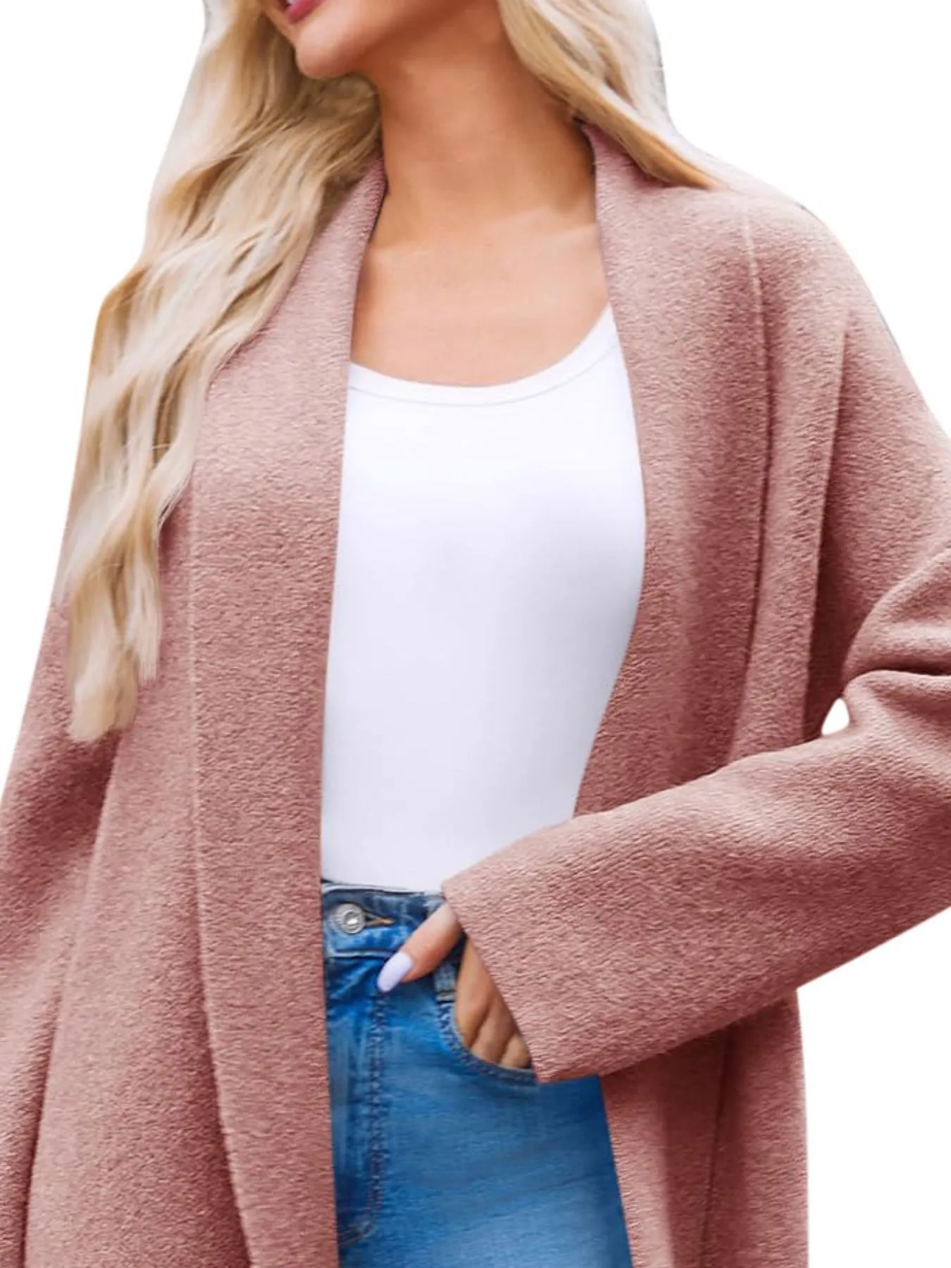 Open Front Longline Coat - Image 10