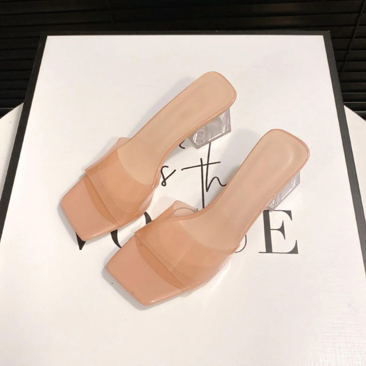 Open Toe Block Heel Sandals - Image 5