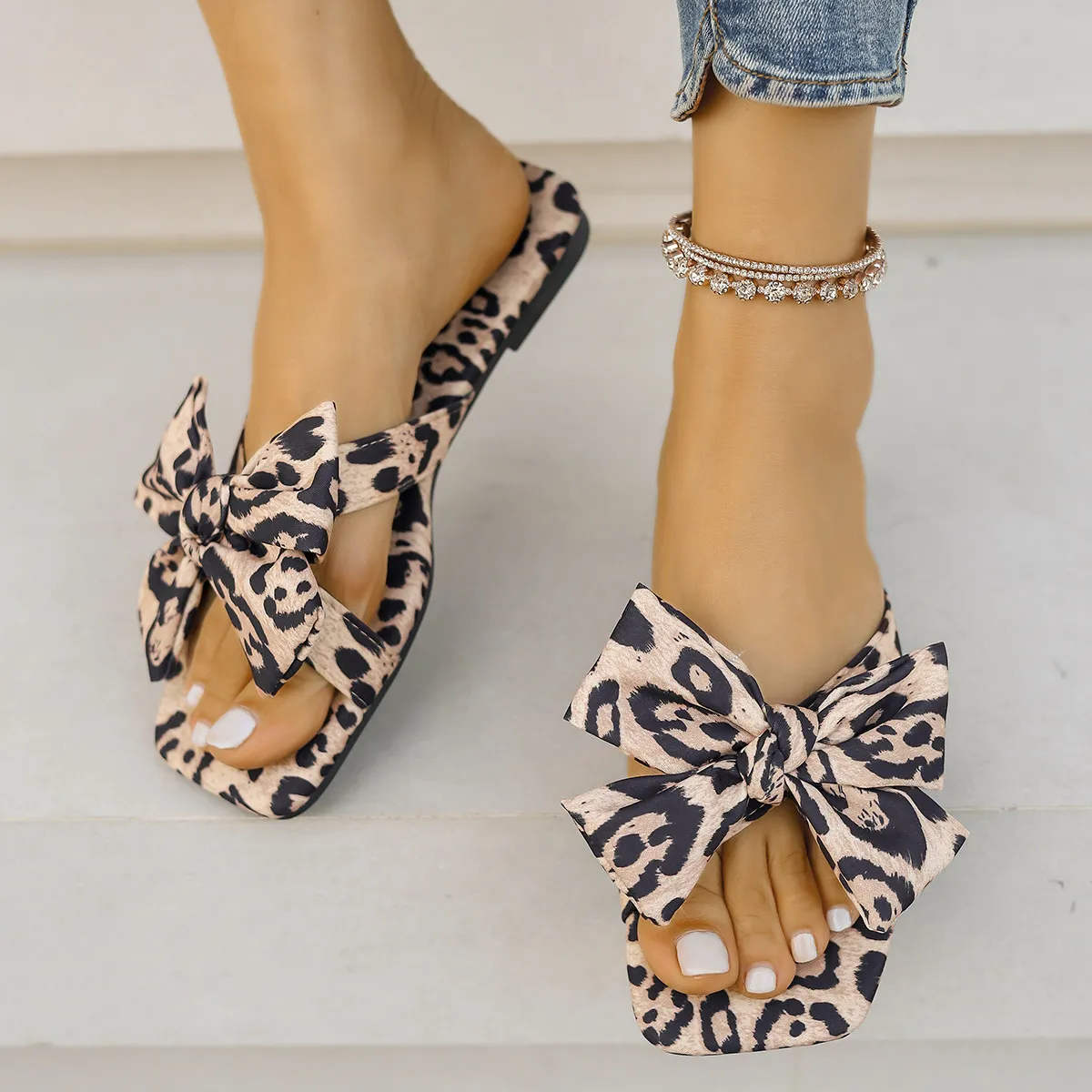 Open Toe Flats Sandals - Image 4