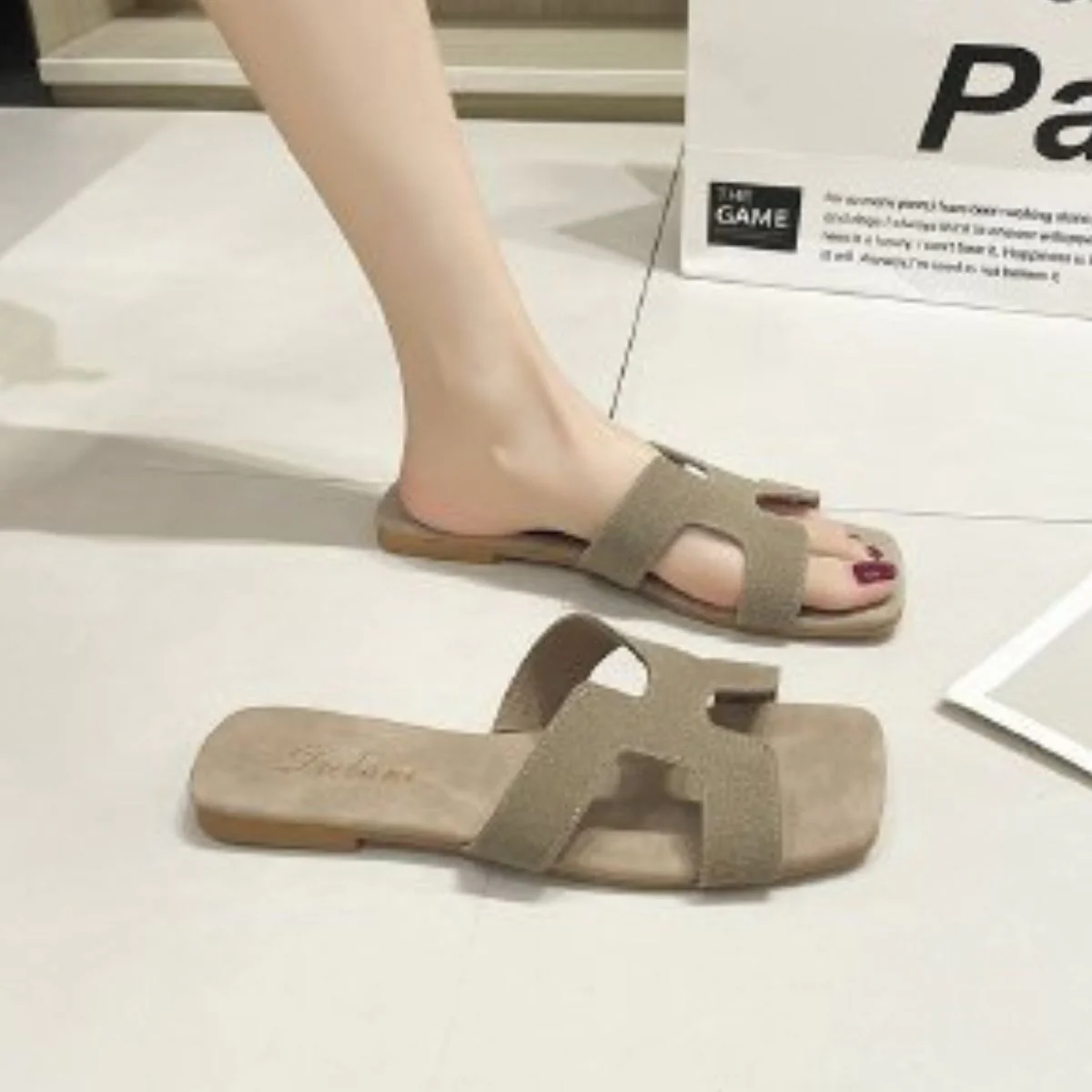 Open Toe Flats Sandals - Image 5