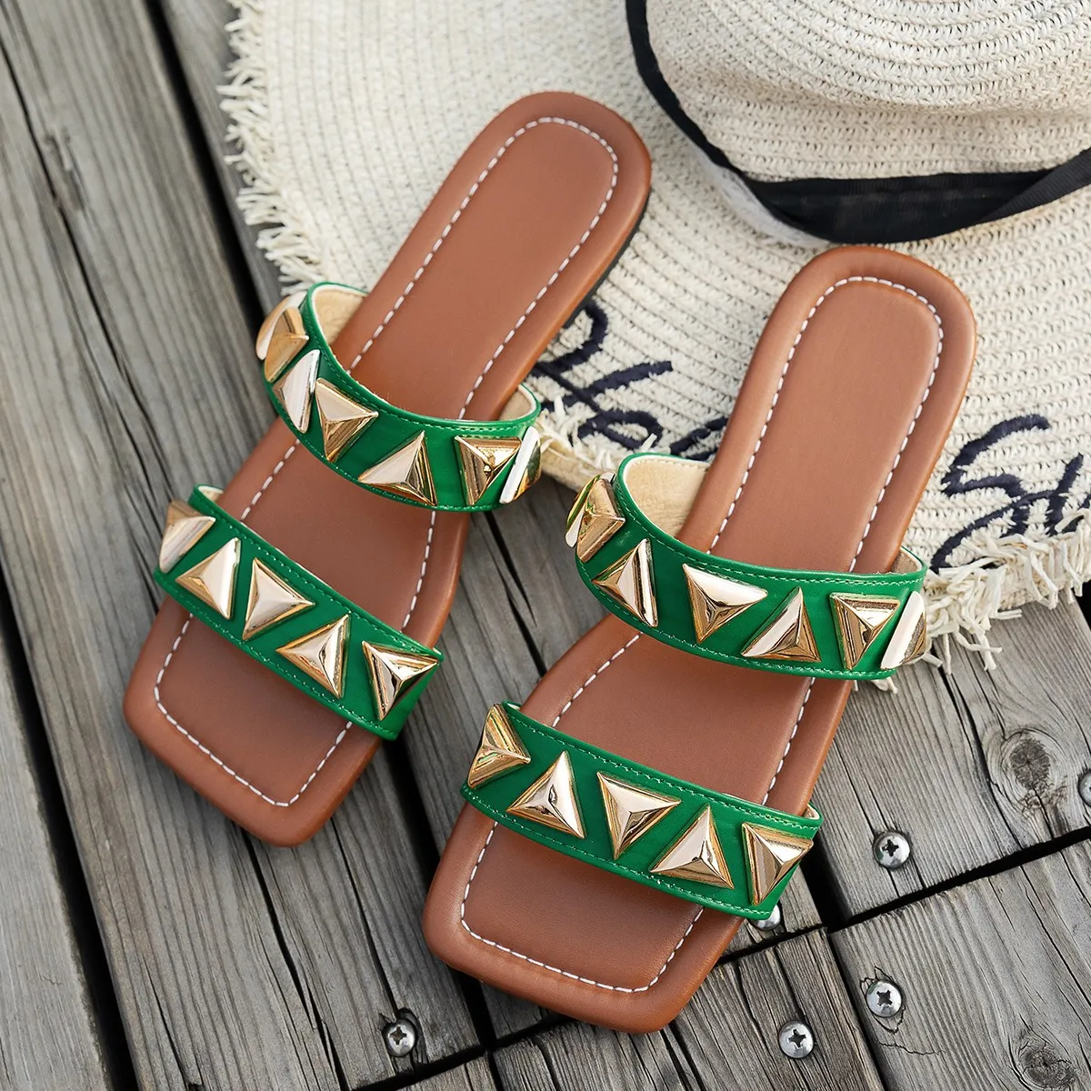 Open Toe Flats Sandals - Image 4