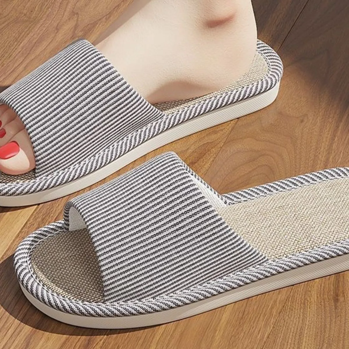 Open Toe Flats Slippers - Image 2