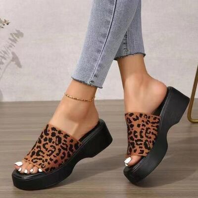 Open Toe Platform Cloth Sandals - Image 12