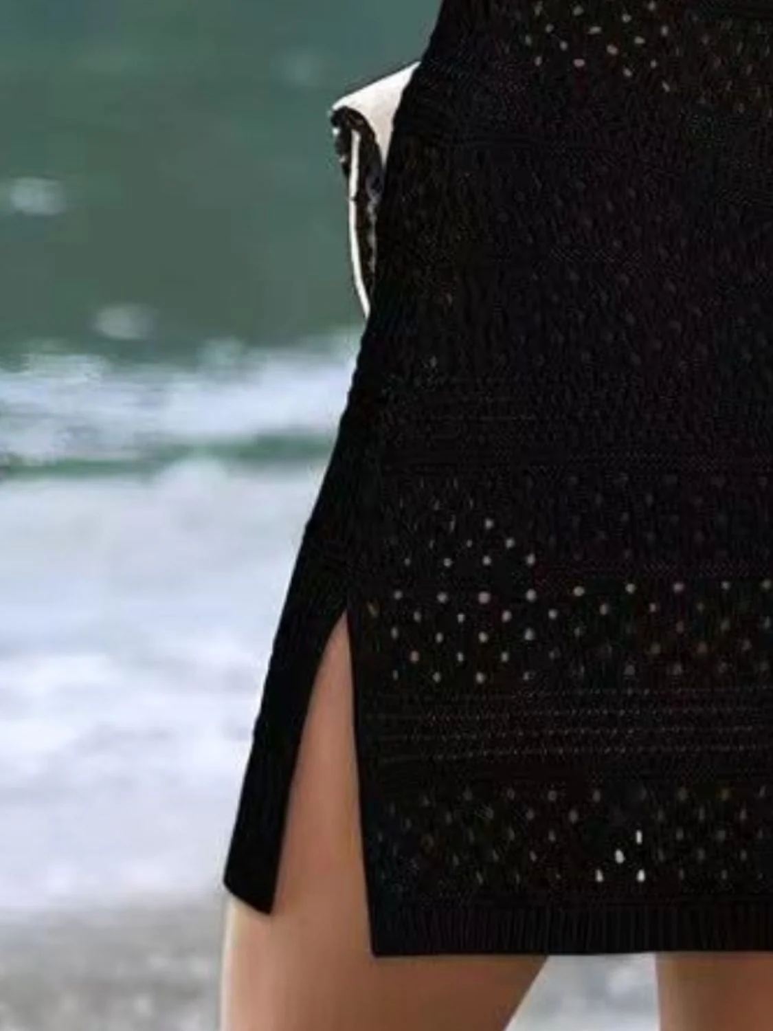 Openwork Scoop Neck Cover Up - Image 9