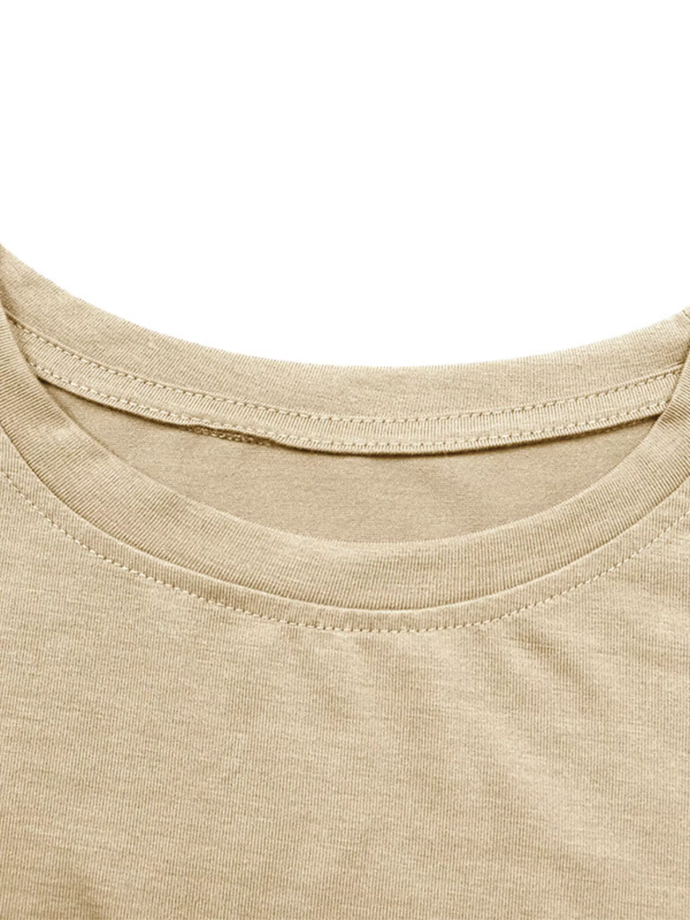 Oversized Solid Color Casual T-Shirt - Image 7
