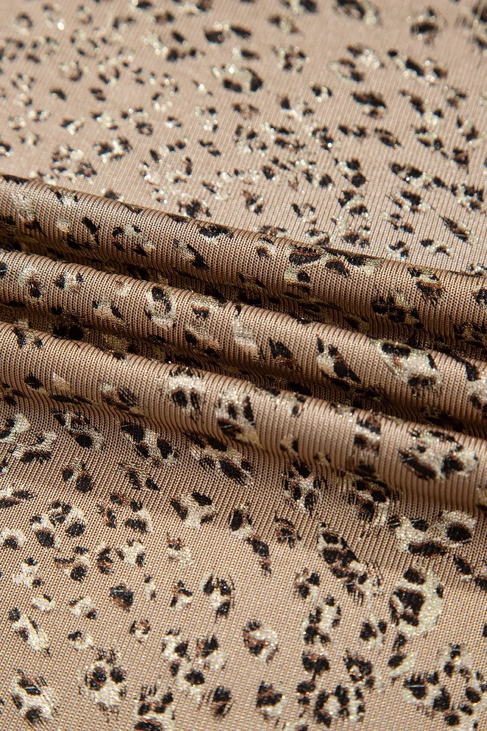 Parchment Shimmer Leopard Print Dolman Sleeve T Shirt - Image 11