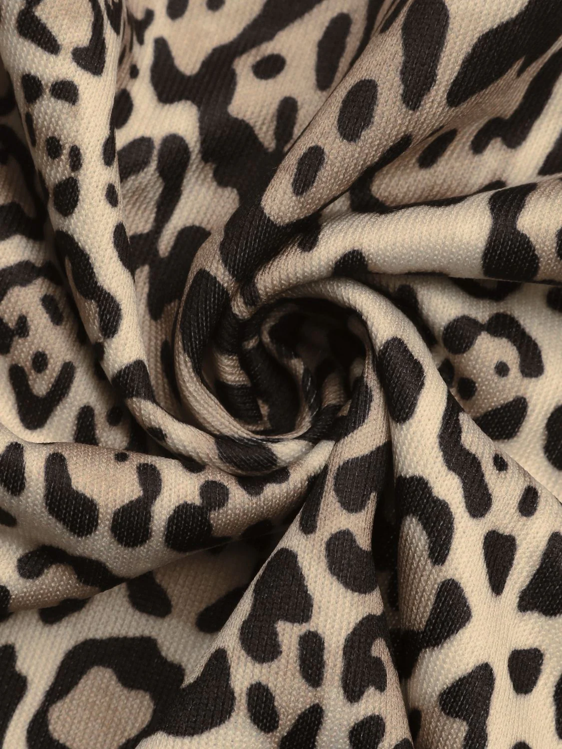 Perfee Leopard Open Front Long Sleeve Jacket - Image 15