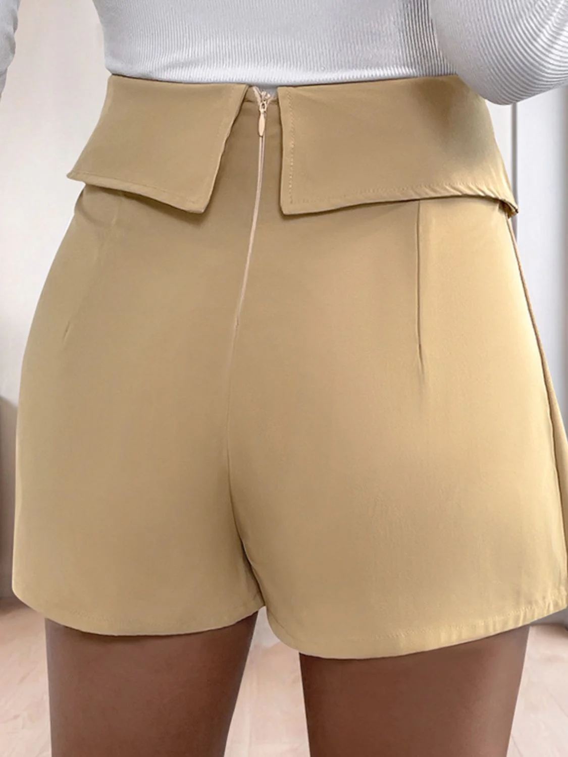 Perfee Pleated High Rise Shorts - Image 3