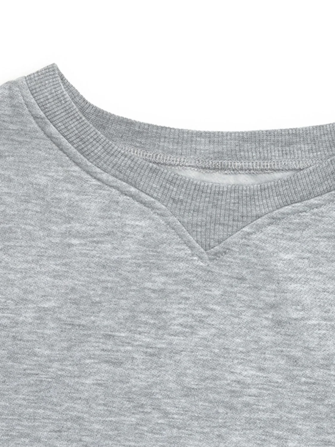 Perfee Round Neck Long Sleeve Sweatshirt - Image 7