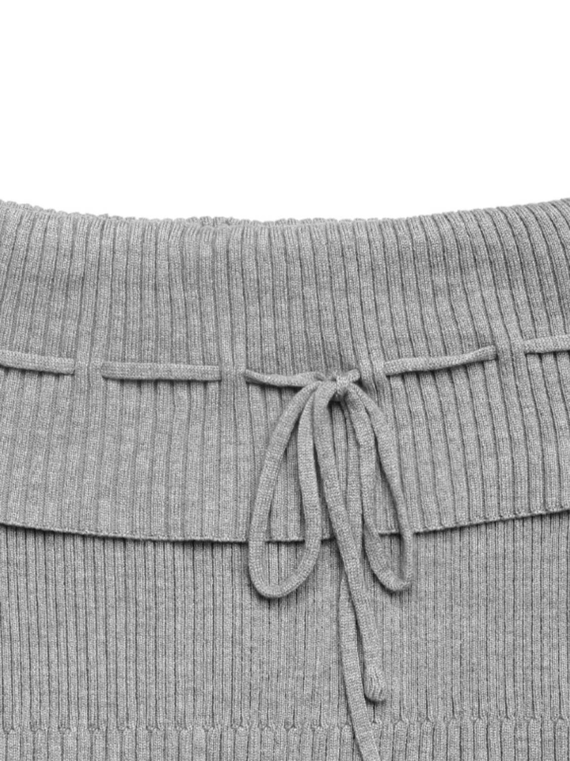 Perfee Tied Off-Shoulder Short Sleeve Knit Top - Image 5