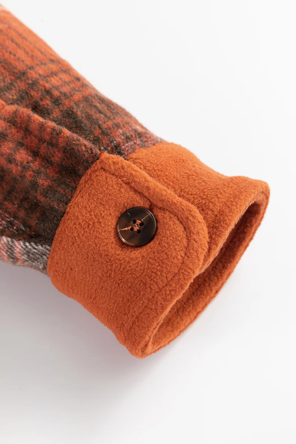 Plaid Button Up Long Sleeve Jacket - Image 8