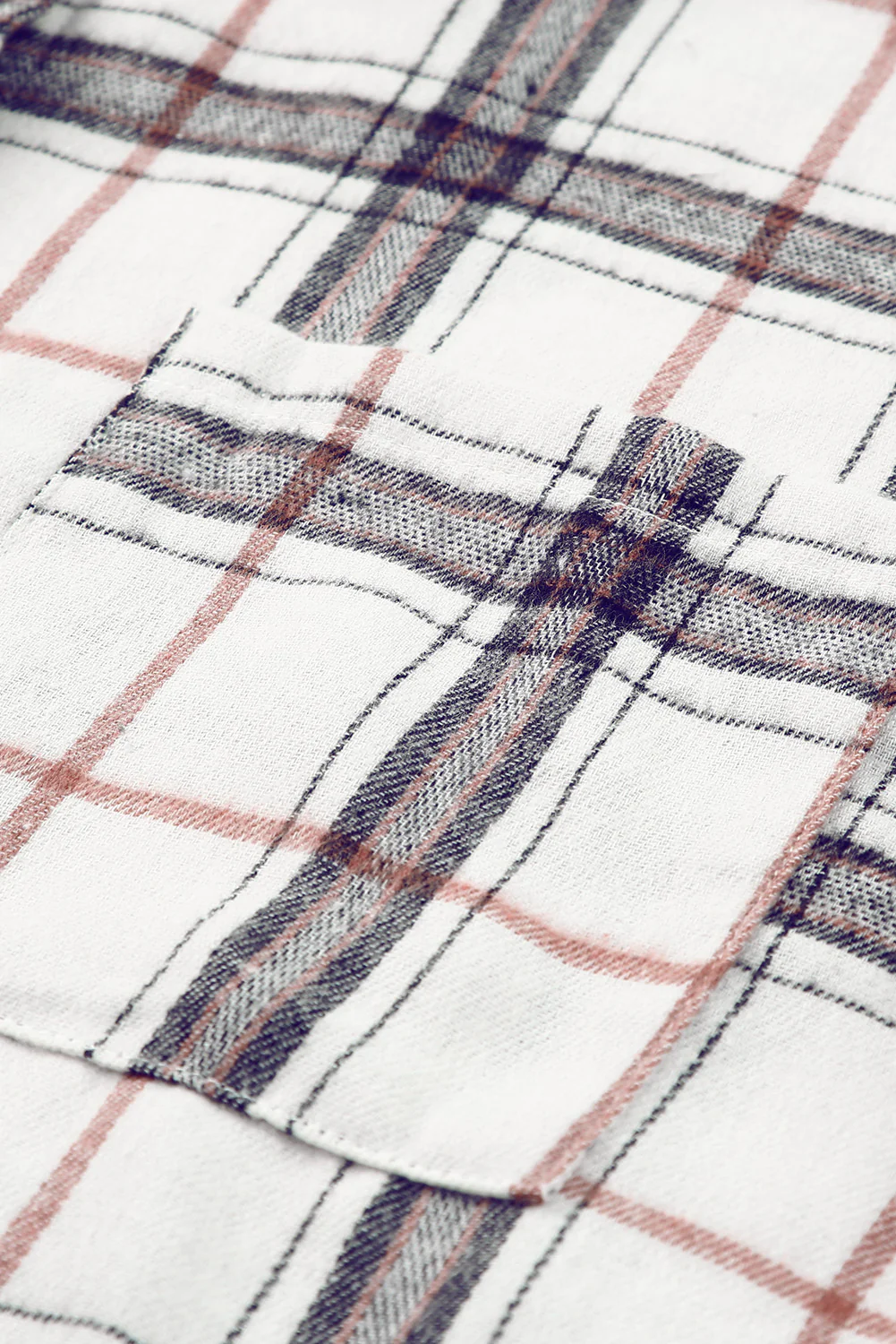 Plaid Button Up Long Sleeve Shacket - Image 13