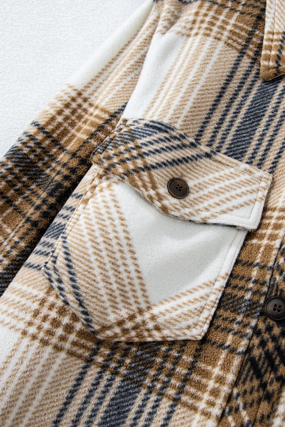 Plaid Button Up Long Sleeve Jacket - Image 13