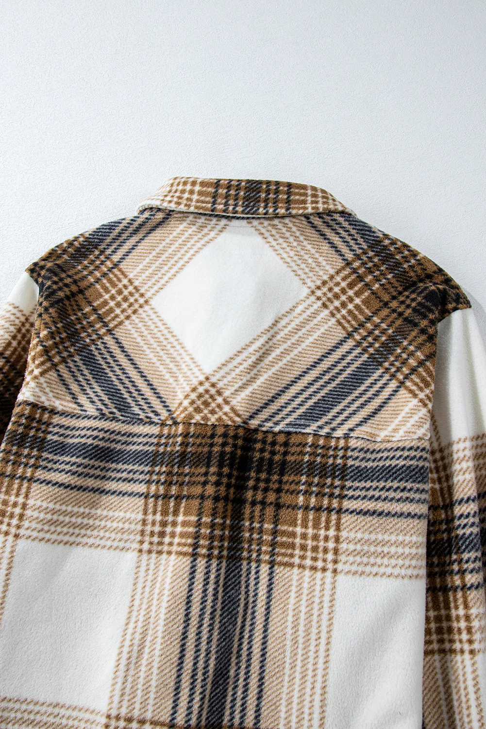 Plaid Button Up Long Sleeve Jacket - Image 9