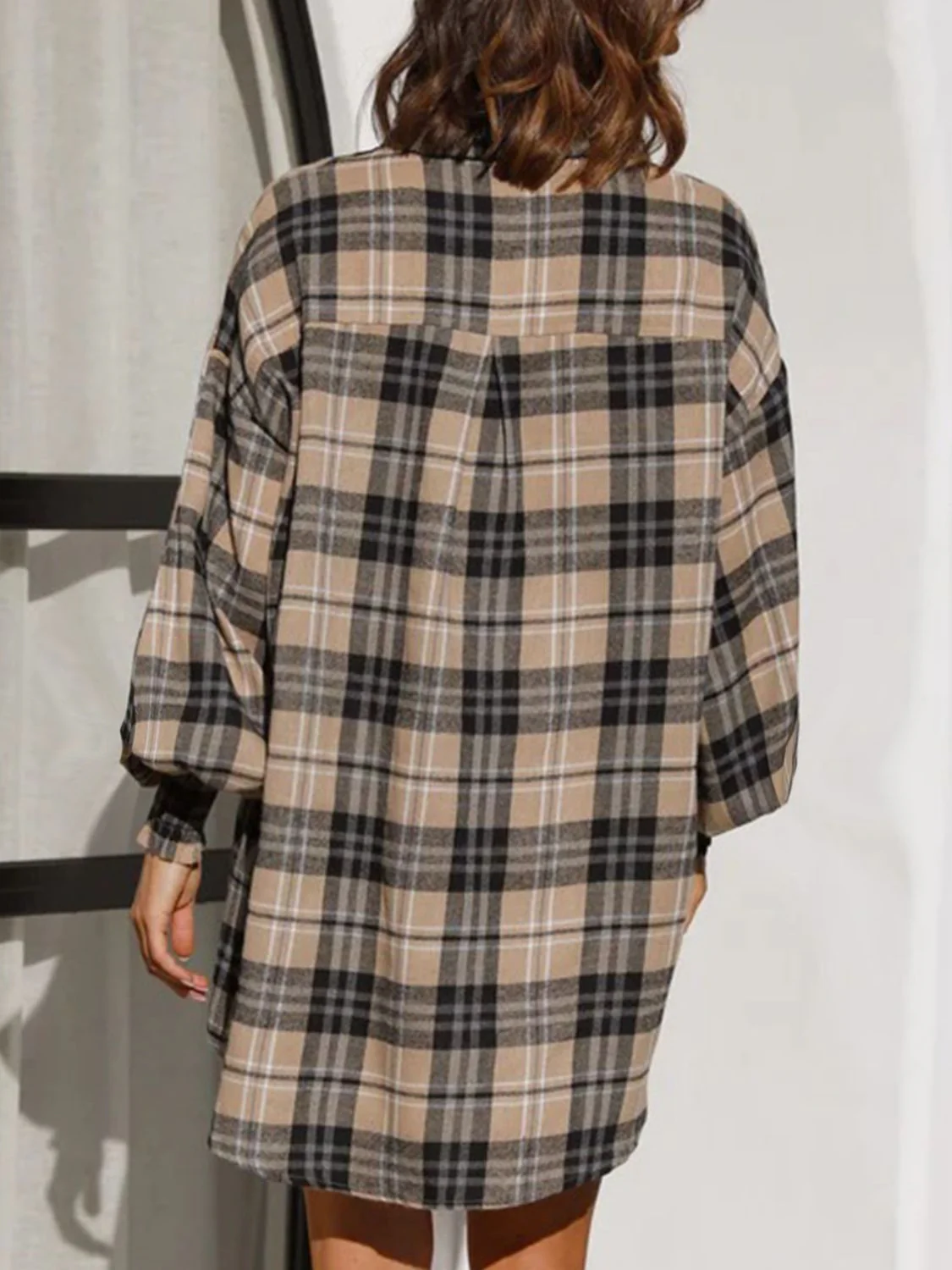 Plaid Button Up Long Sleeve Shirt - Image 10