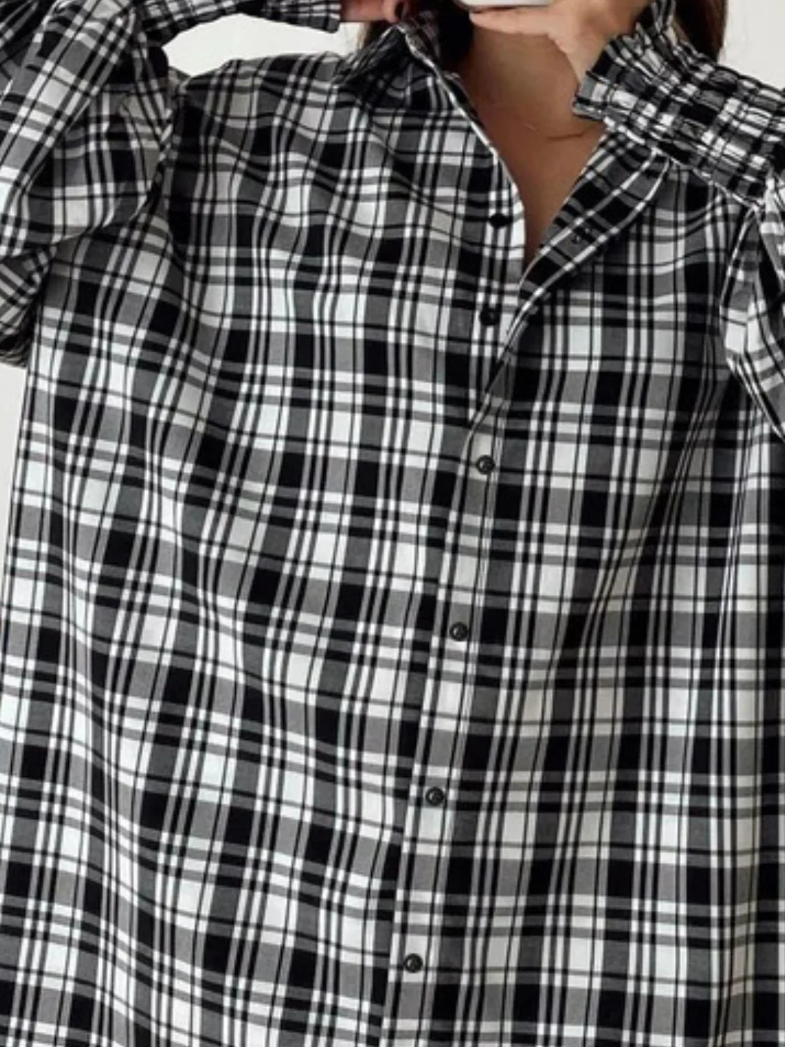 Plaid Button Up Long Sleeve Shirt - Image 7