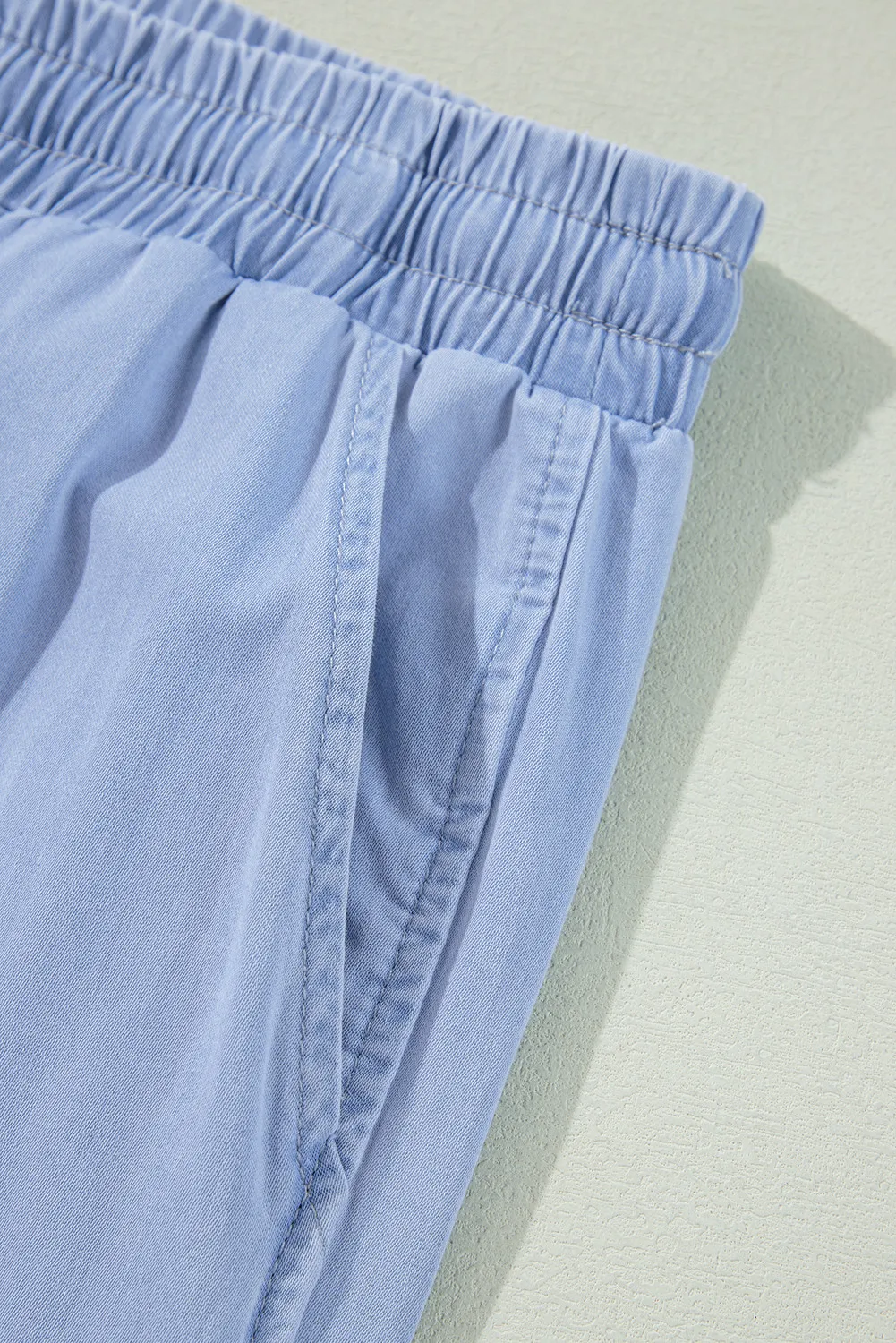 Plus Size Drawstring Wide Leg Jeans - Image 5