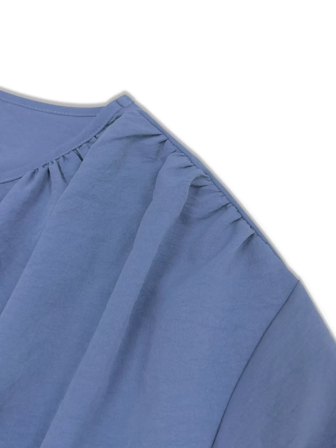 Plus Size V-Neck Long Sleeve Blouse - Image 6
