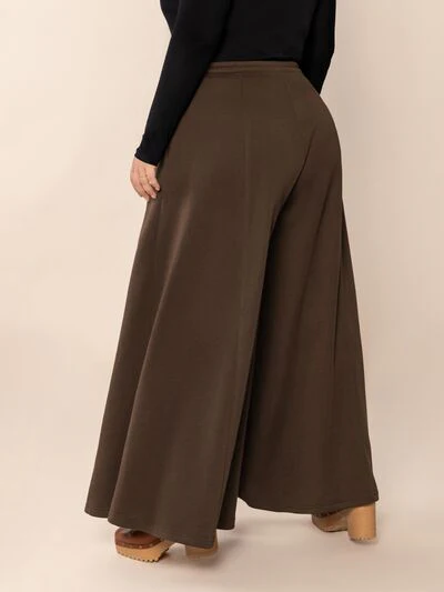Plus Size Wide Leg Pants with Pockets - Image 4