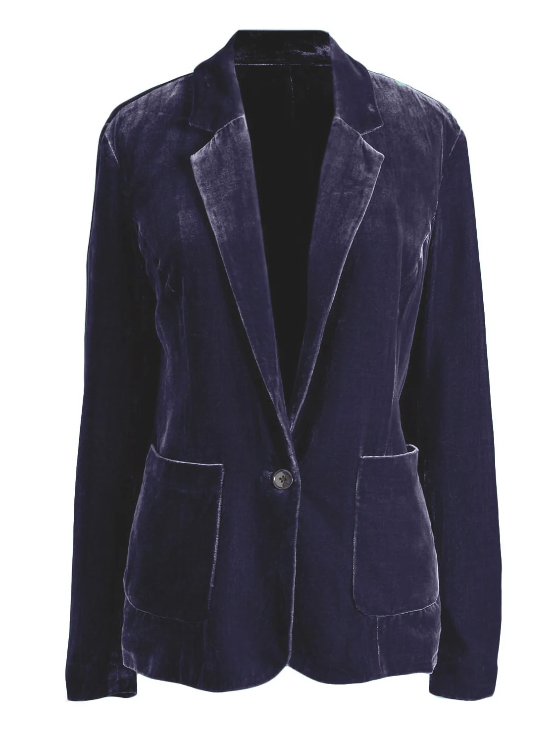 Pocketed Button Up Lapel Collar Blazer - Image 8