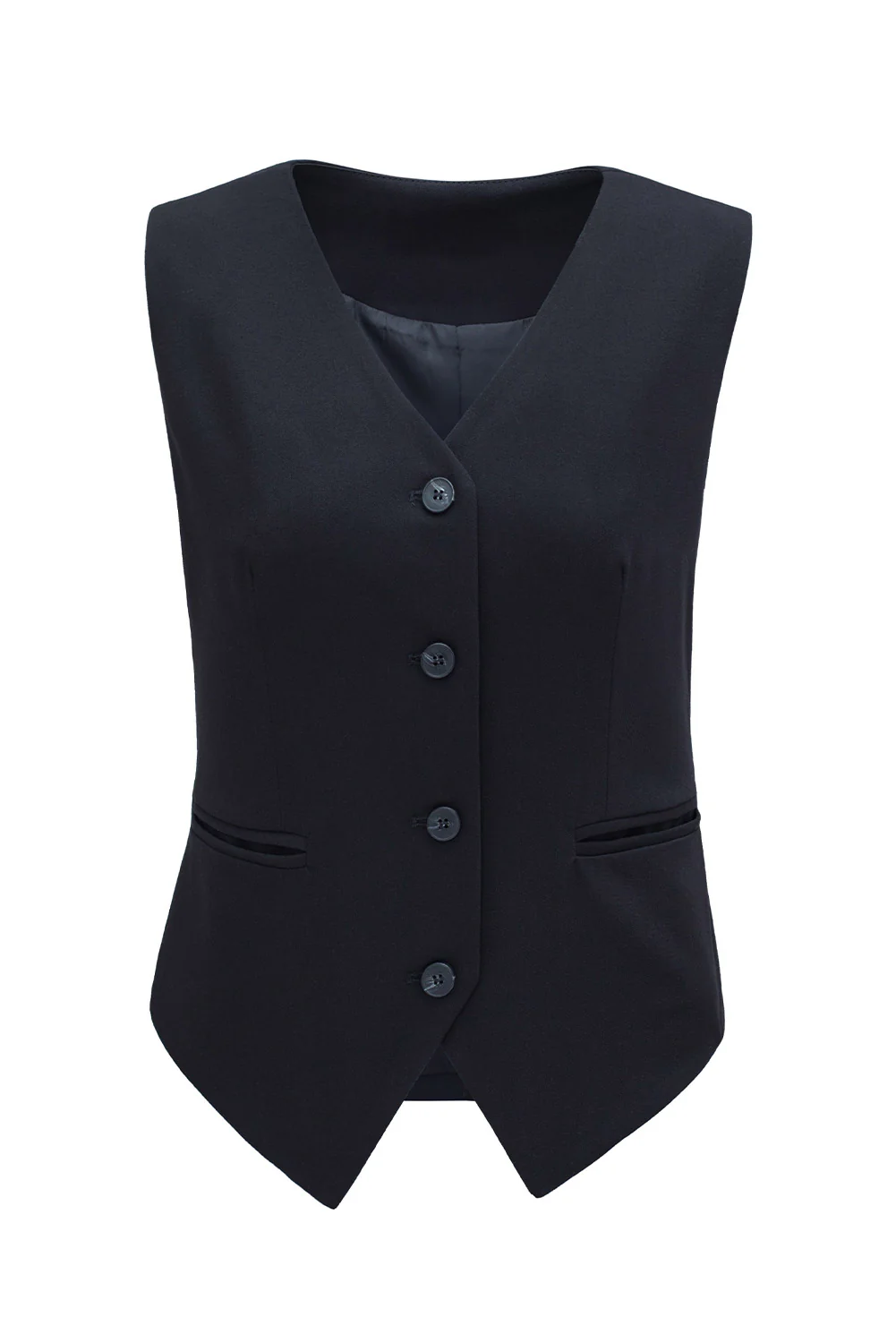 Pocketed Button Up Vest - Image 6