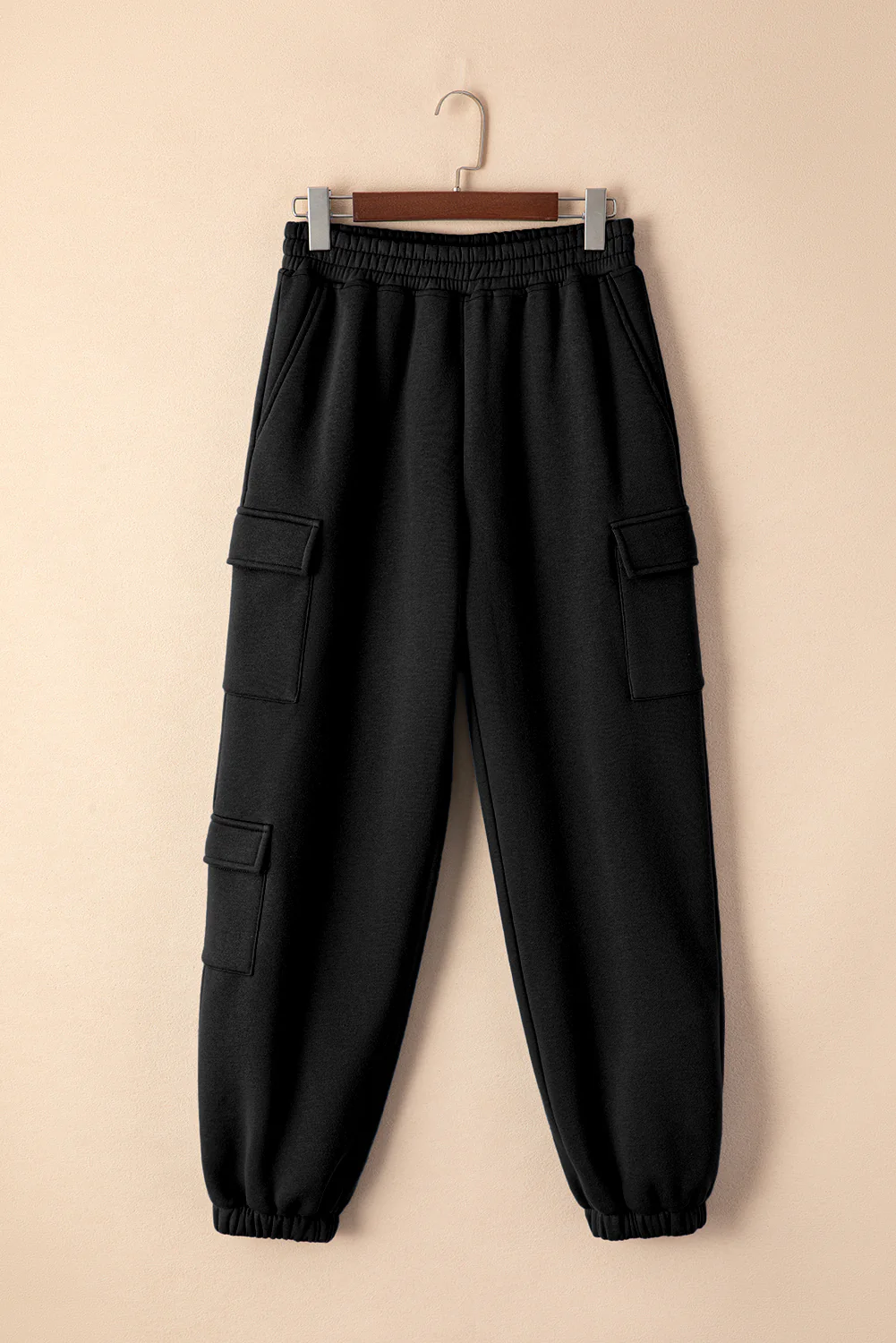 Pocketed Elastic Waist Active Joggers - Image 3