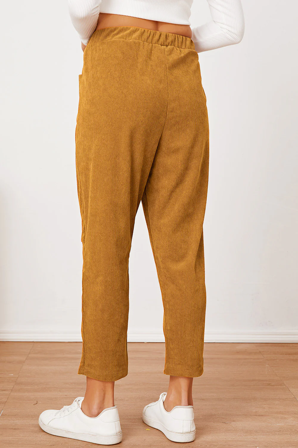 Pocketed Elastic Waist Pants - Image 16